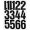 Chartpak Numbers, Vinyl, Perm Adhesive, 4", 23/PK, Black 23PK CHA01193 - alternate 2